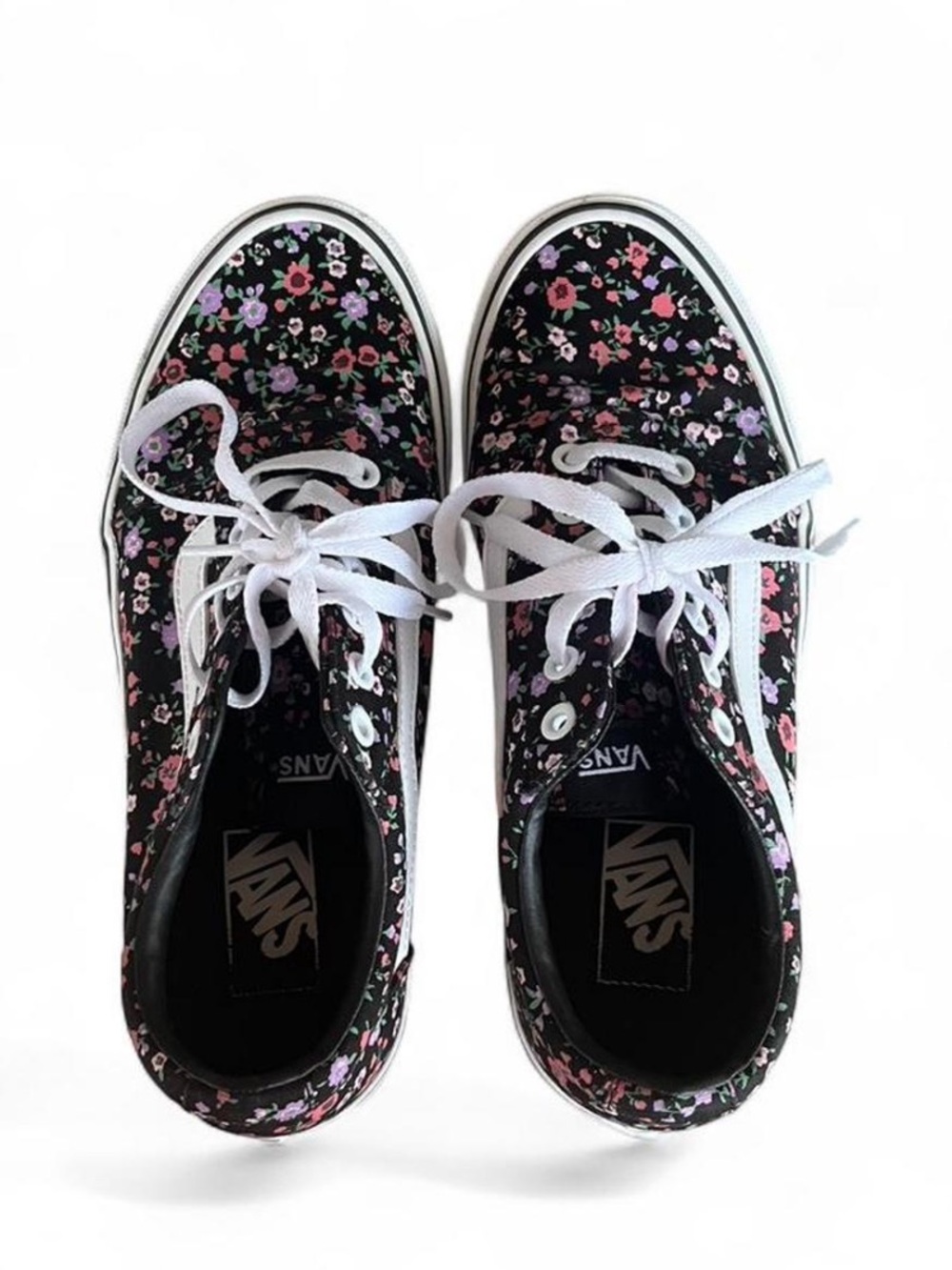 Vans Ward Floral Low Top Sneakers Size 9 - Picture 8 of 9